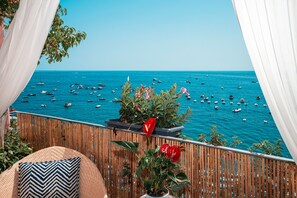 Room, 1 Bedroom, Balcony, Mountain View | Balcony - Room-charming Panoramic Suite in the Cen (Positano)