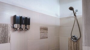 Shower, hair dryer, towels, soap -  SOLACE  Gorgeous 2-bedroom villa with AC (Bolands , Saint Mary)