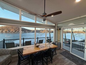 House, Multiple Beds, Patio (Lucky Duck) | Living area - Lucky Duck Lakefront, Fire Pit (Gravois Mills)