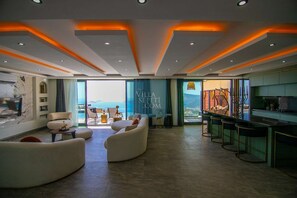 Interior - Villa in Kalkan with infinity pool, sauna and Turkish bath. (Antalya)