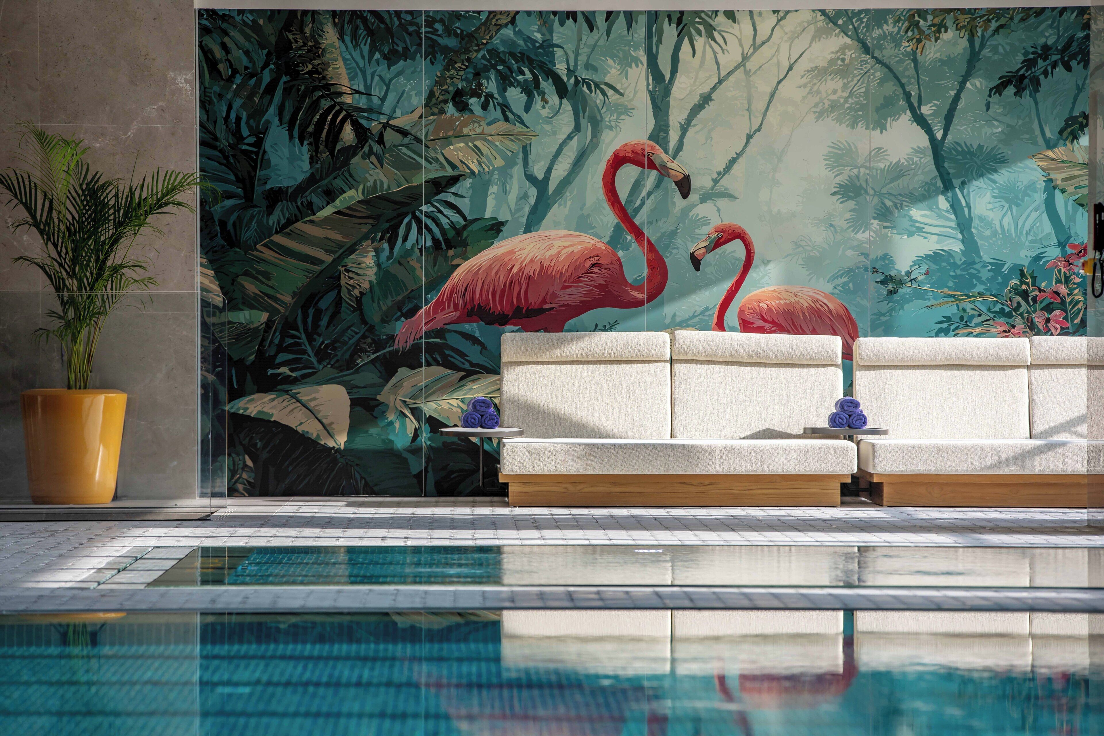 Una piscina techada