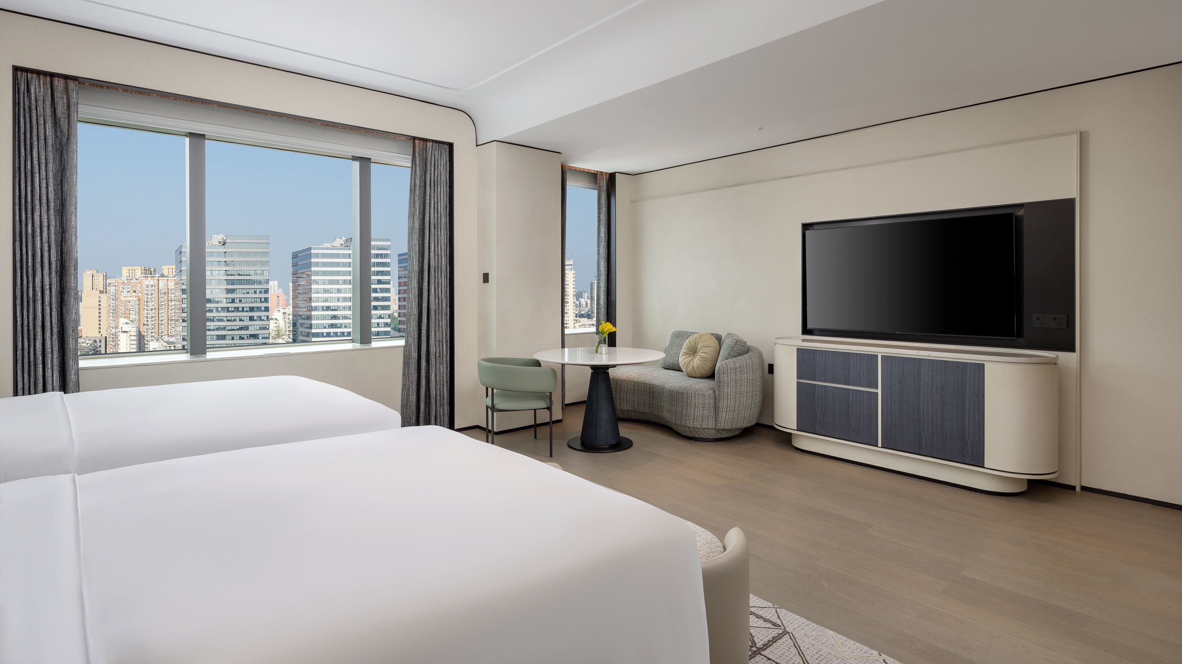 Grand Room, 2 Double Beds, Accessible, Club lounge access