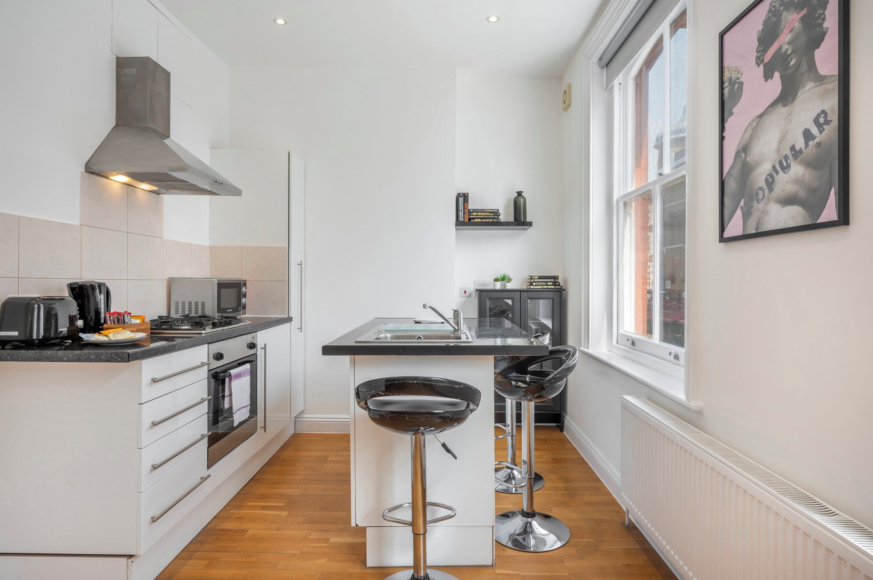 Apartamento, 1 cama de casal e sofá-cama, cozinha, vista para a cidade (GTS 1, 59) | Cozinha privada