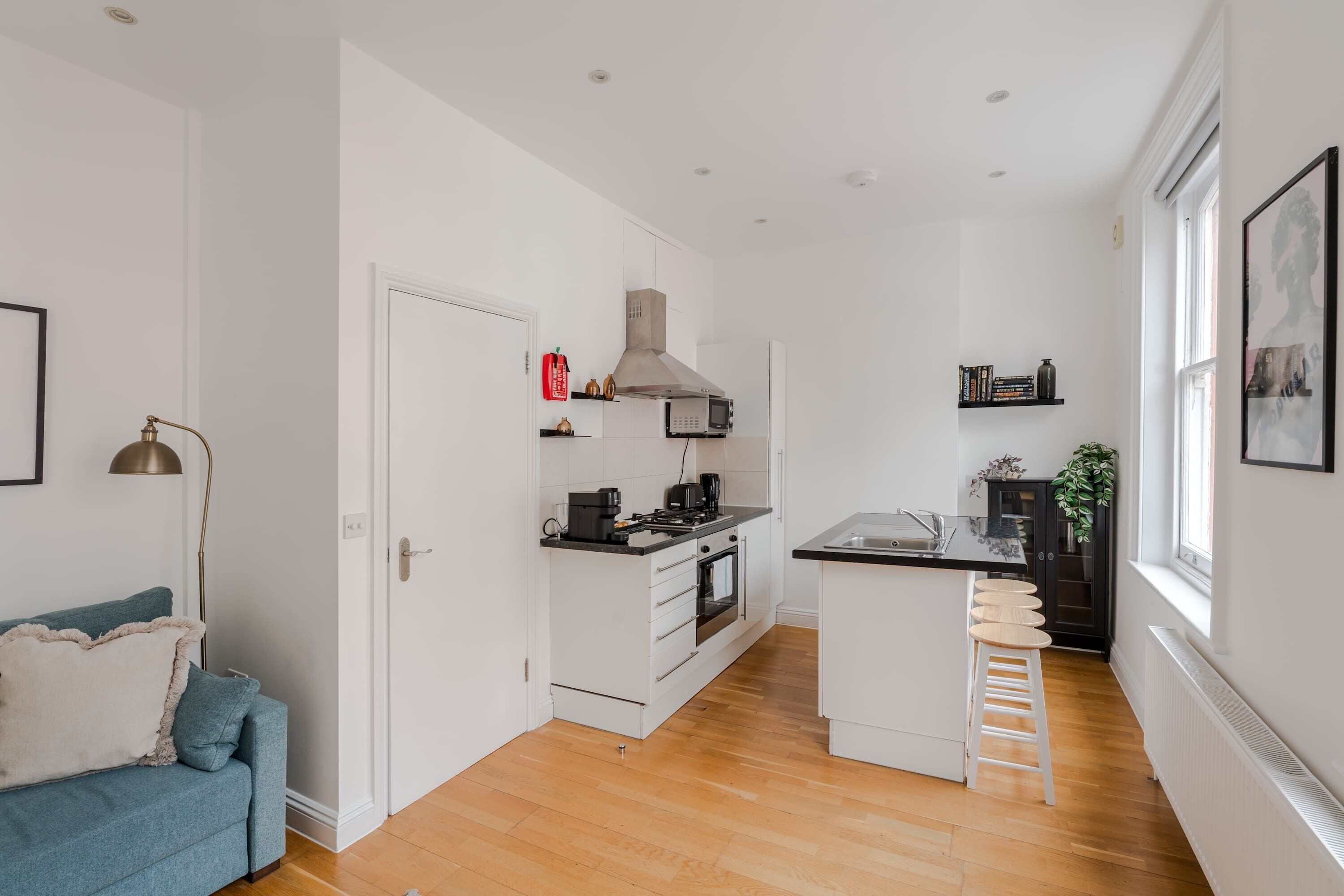 Apartment, 1 Doppelbett und Schlafsofa, Küche, Stadtblick (GTS 1, 59) | Eigene Küche