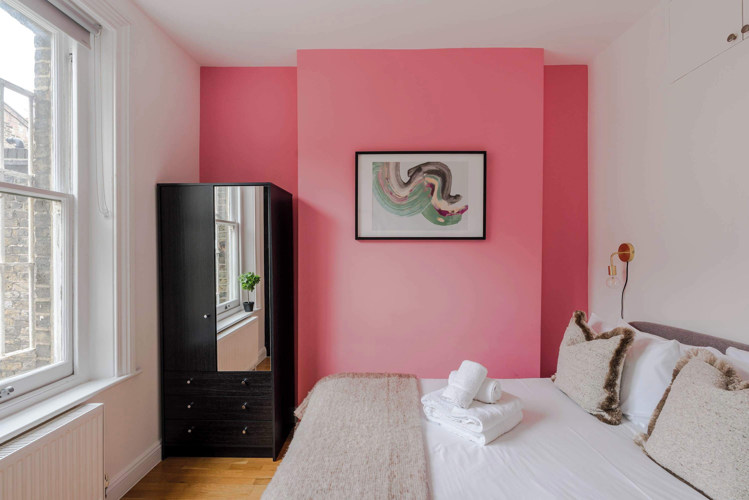 Apartment, 1 Doppelbett und Schlafsofa, Küche, Stadtblick (GTS 1, 59) | 1 Schlafzimmer, individuell dekoriert, individuell eingerichtet