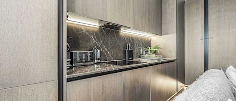 Appartement, Plusieurs lits, cuisine, vue sur le jardin (Bateman St 13, 2) | Cuisine privée