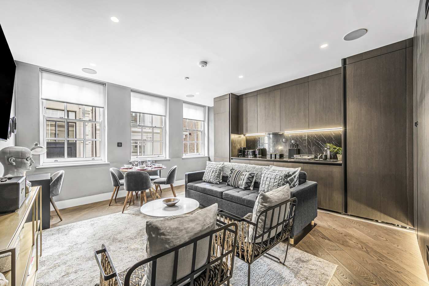 Apartamento, varias camas, cocina, vistas al jardín (Bateman St 13, 2) | Zona de estar