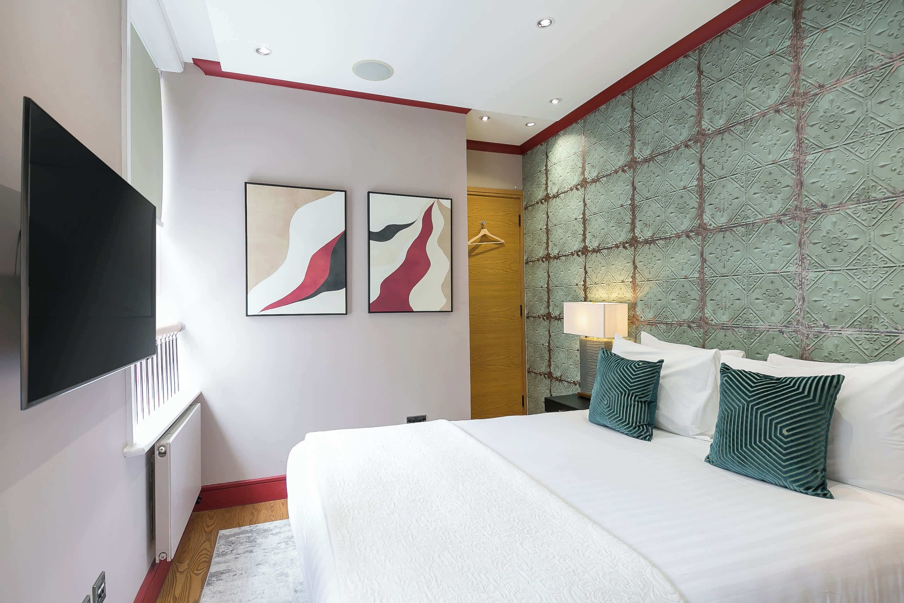 アパートメント キングベッド 1 台ソファーベッド付き キッチン シティビュー (Bloomsbury Square 6) | 1 室のベッドルーム