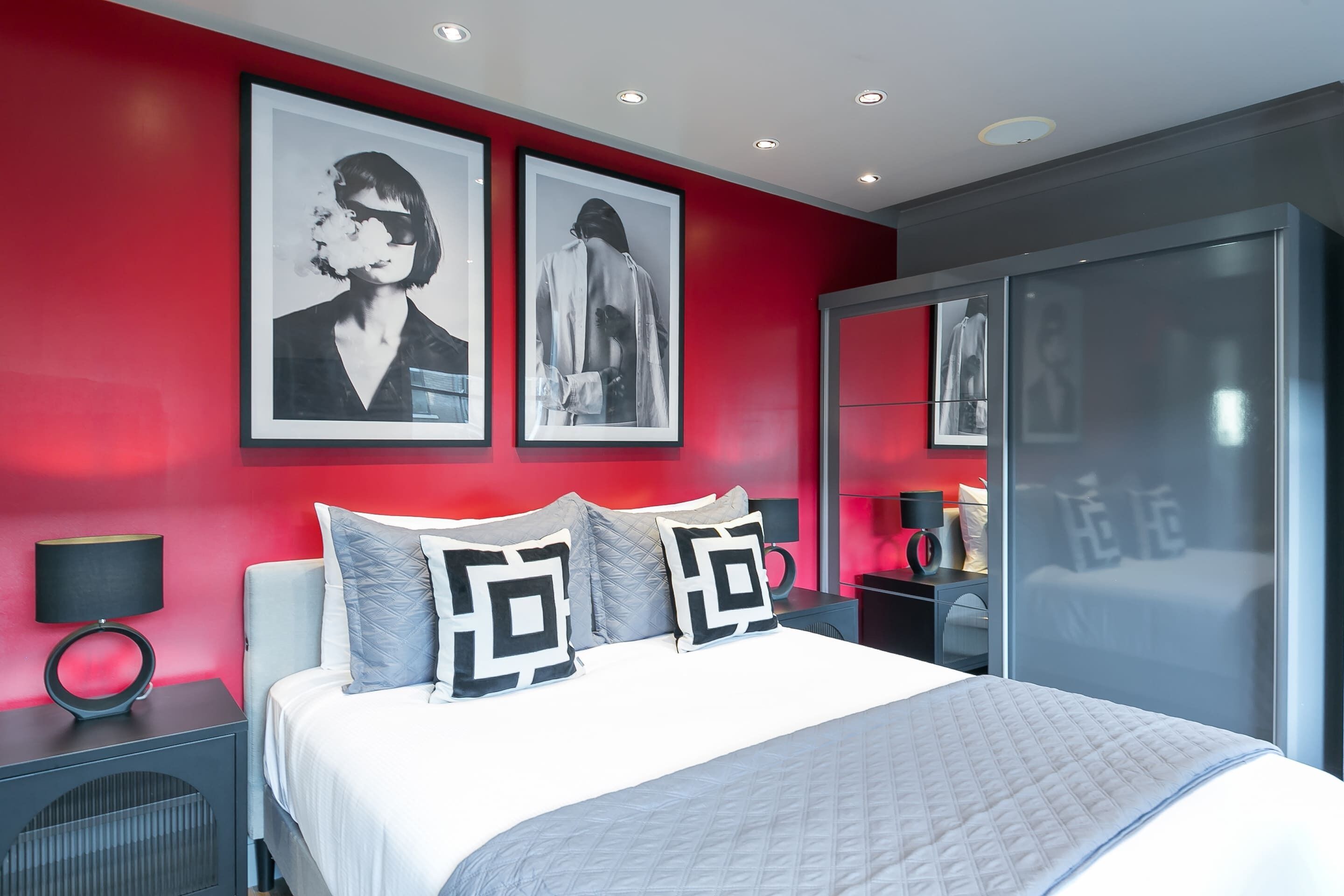 アパートメント キングベッド 1 台ソファーベッド付き バルコニー シティビュー (Bloomsbury Square 9) | 1 室のベッドルーム