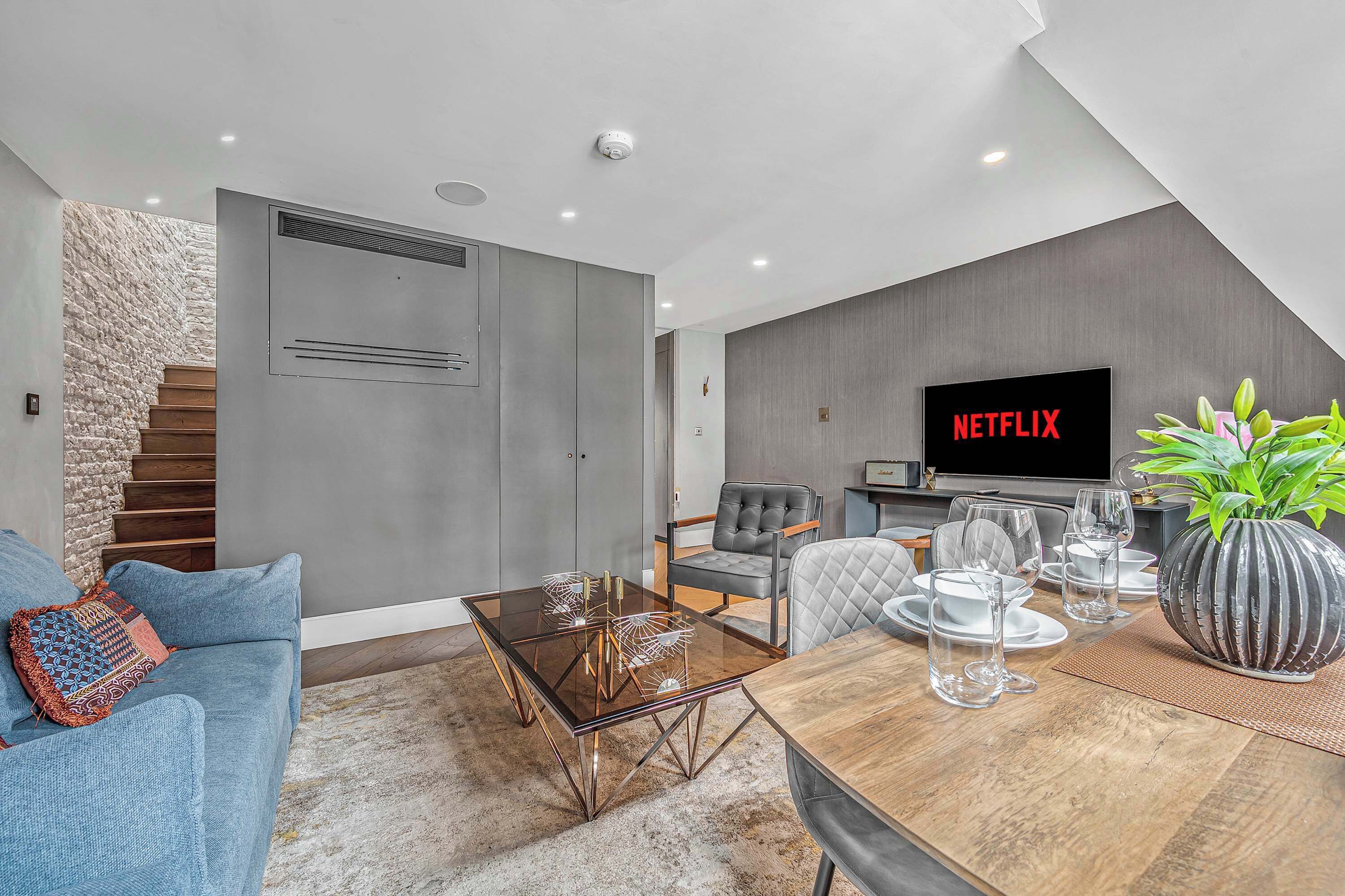 Leilighet, 1 kingsize-seng med sovesofa, terrasse, byutsikt (Bateman St 13, 3) | Innvendig