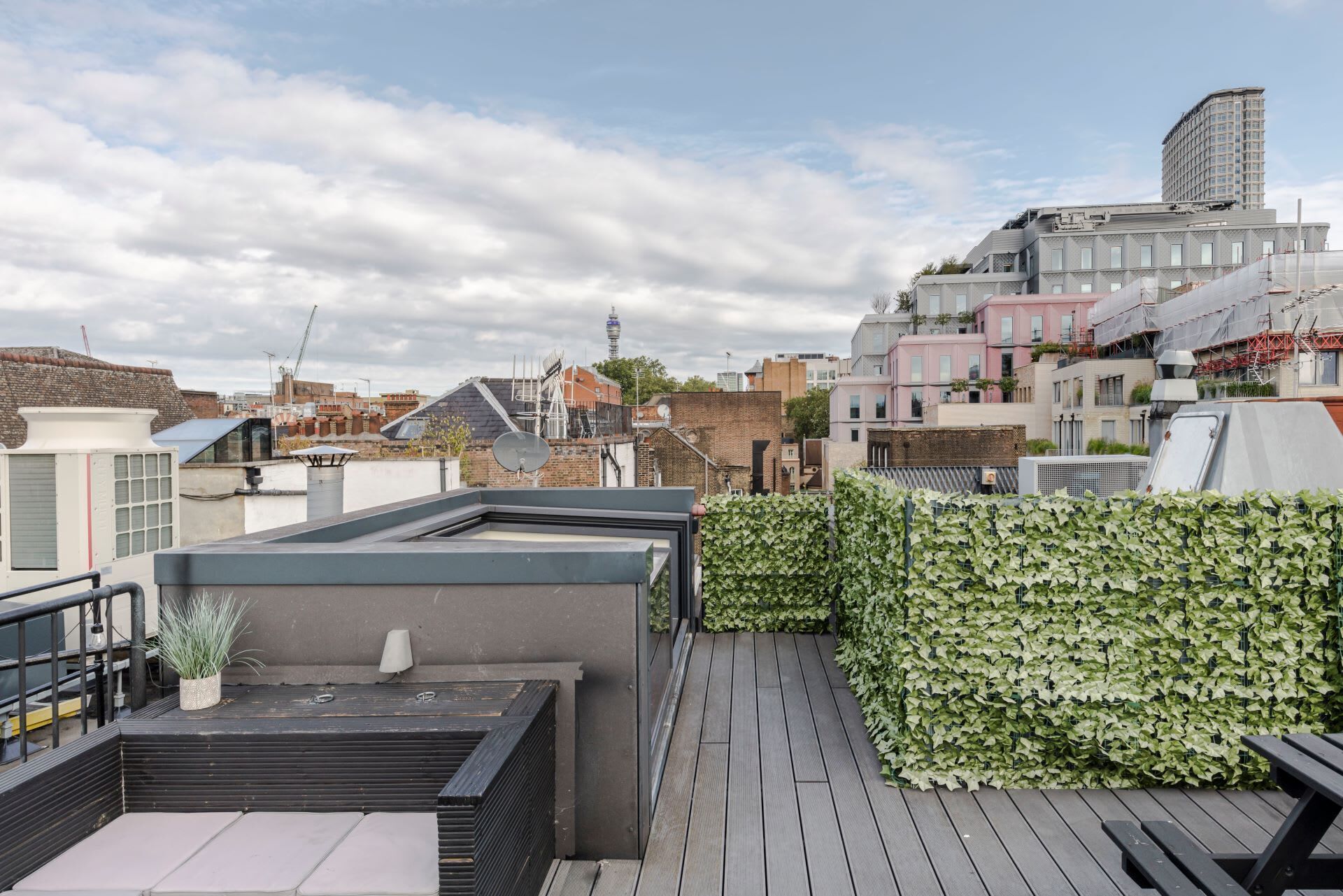 Appartement, 1 tweepersoonsbed met slaapbank, patio, uitzicht op stad (Old Compton 4) | Terrein van de accommodatie