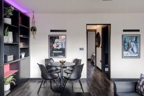 Apartment, 1 Double Bed with Sofa bed, Patio, City View (Old Compton 4) | 1 bedroom, individually decorated, individually furnished, bed sheets - The Influencer Suite - Soho - by Frankie Says (London)