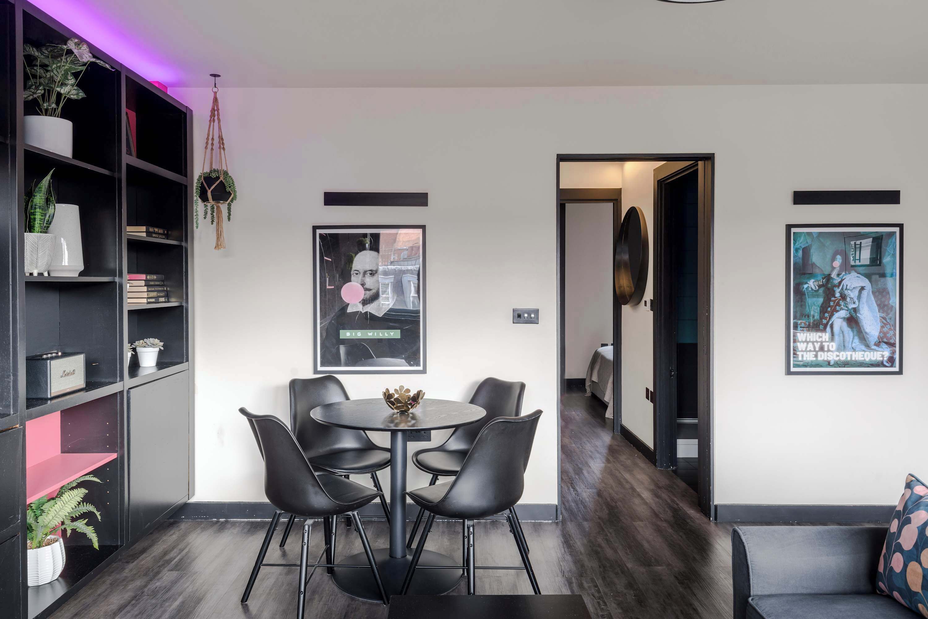 Appartement, 1 tweepersoonsbed met slaapbank, patio, uitzicht op stad (Old Compton 4) | Dineren
