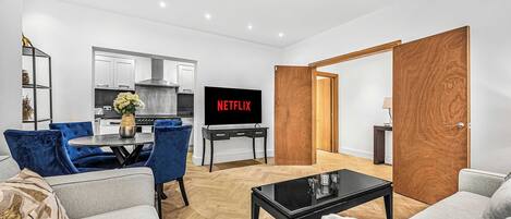 Lejlighed - 1 kingsize-seng med sovesofa - terrasse (Fitzroy St 39A) | Opholdsområde