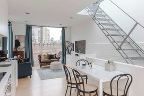 Apartment, 1 King Bed with Sofa bed, Terrace, City View (Park St 10 (2)) | Living area - A Starry Starry Night - Borough - by Frankie Says (London)