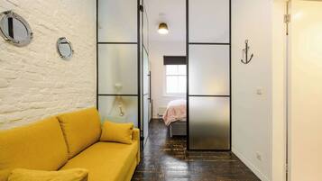 Leilighet, 1 kingsize-seng med sovesofa, terrasse, byutsikt (Park St 10 (1)) | Oppholdsområde