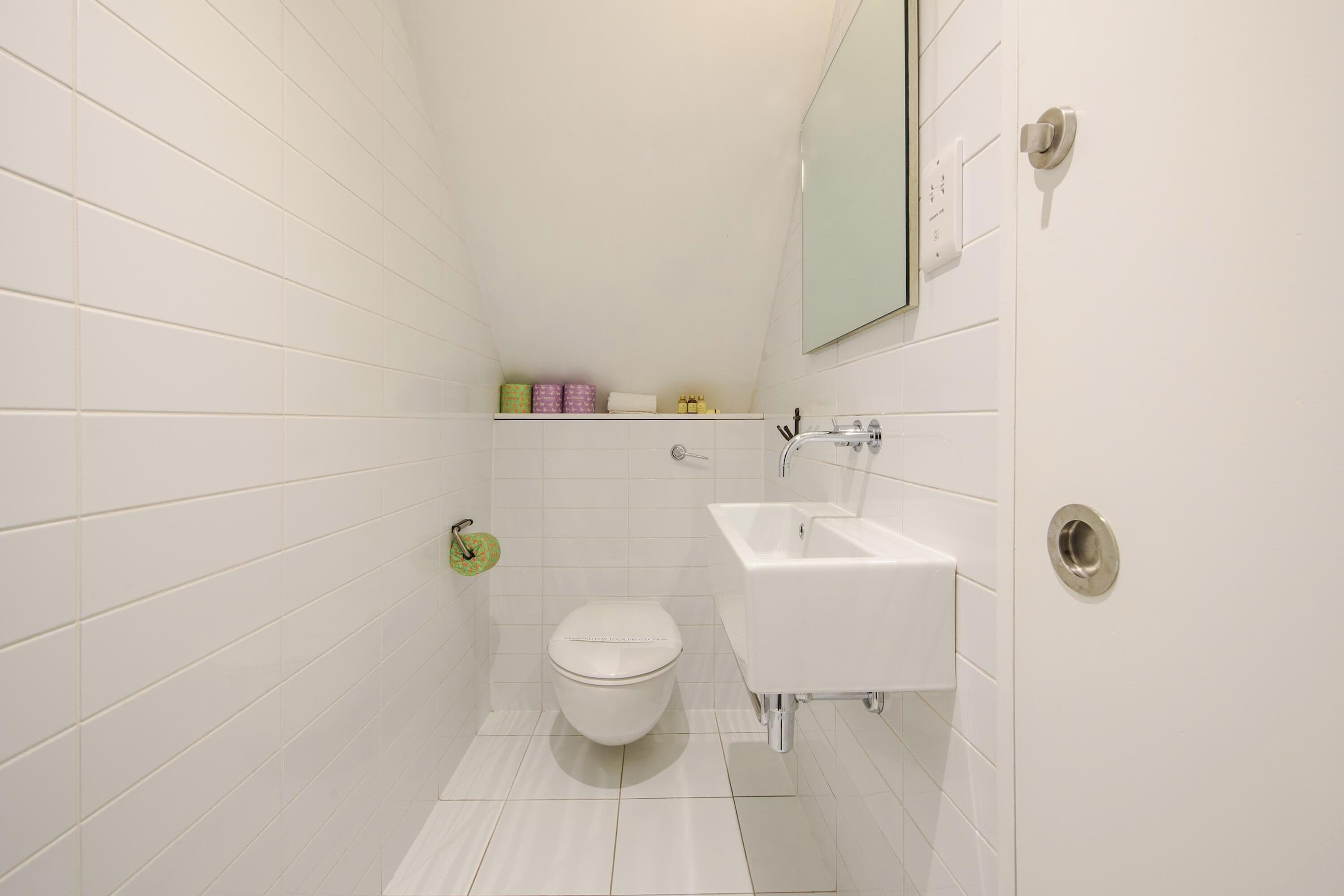 Huoneisto, 1 suuri parisänky ja vuodesohva, terassi, kaupunkinäköala (Park St 10 (1)) | Kylpyhuone