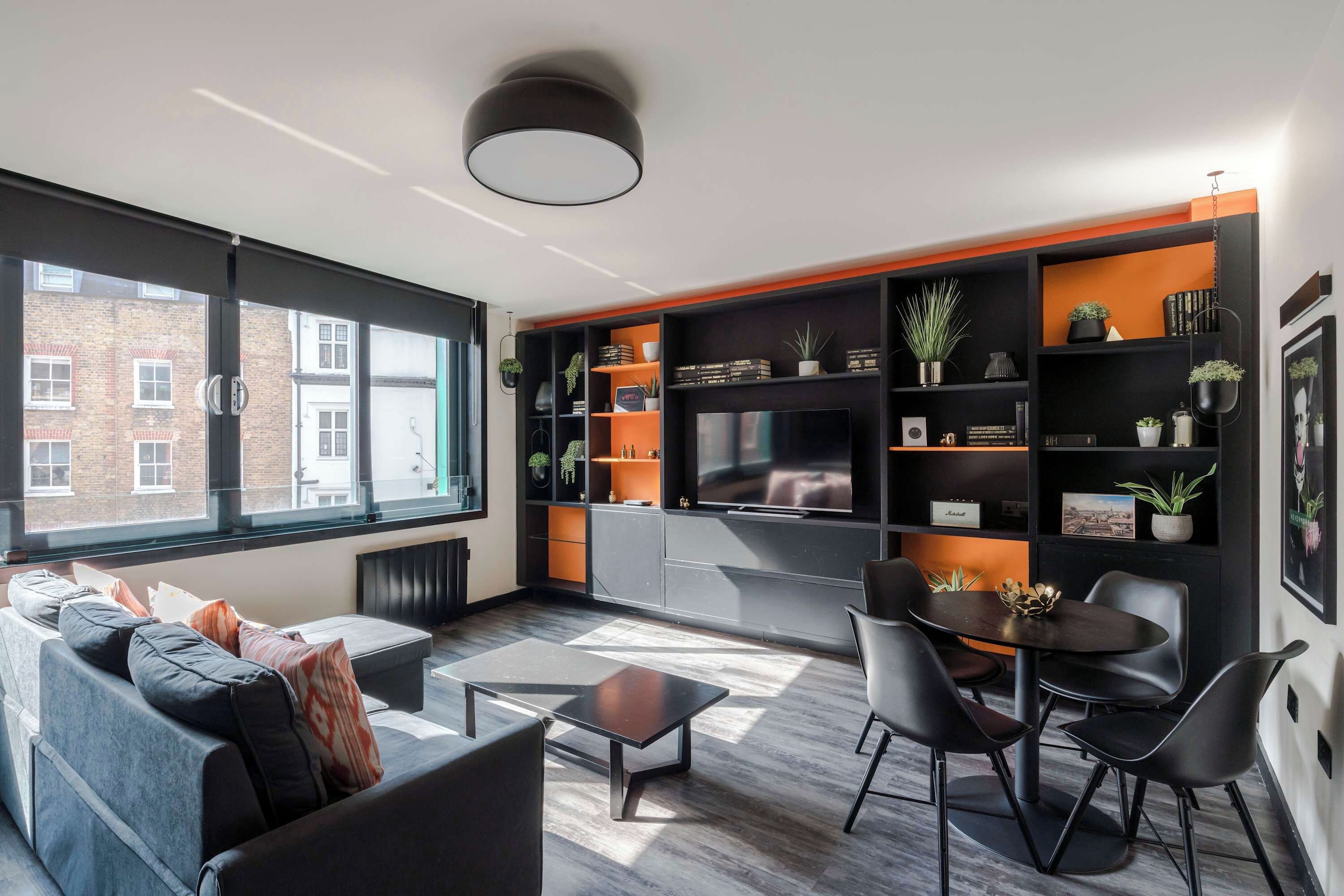 Appartement, meerdere bedden, keuken, uitzicht op stad (Old Compton 2) | Woonruimte