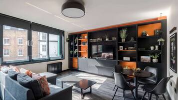 Appartement, meerdere bedden, keuken, uitzicht op stad (Old Compton 2) | Woonruimte