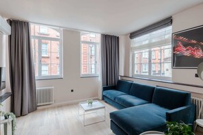Apartment, 1 King Bed with Sofa bed, Kitchen, City View (Brewer St A) | Living area - The Italian Collection - Soho - by Frankie (London)