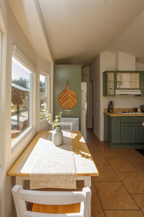 Comfort Cabin, Partial Ocean View | Dining - Camp Trinidad RV Resort and Cabins (Trinidad)