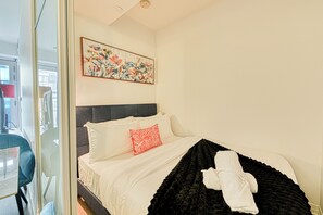 Design Suite, City View | Individually decorated, individually furnished, desk, iron/ironing board - The Westmores (Toronto)