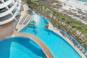 Indoor pool - Turquoise Place 2407C | Hot Tub & Grill on Private Balcony | Beachfront | Beach Getaways (Orange Beach)