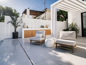 Terrace/patio - Luxury villa with pool and sea view - 8 guests (Marbella)