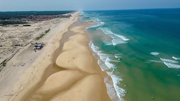 Accommodatie ligt op het strand