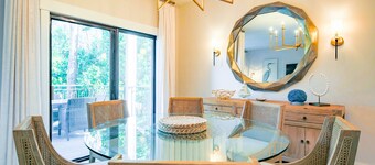 In the Heart of Harbour Town!  Gorgeous, End Unit Townhome w/ Community Pool & Outdoor Balconies!