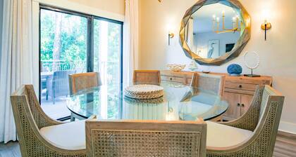 In the Heart of Harbour Town! Gorgeous, End Unit Townhome w/ Community Pool & Outdoor Balconies!