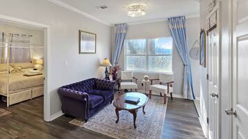 Smart TV, table football, ping pong, books