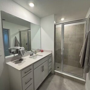 Towels, soap, toilet paper