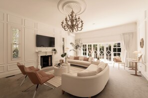 Smart TV, books - Classic & Spacious 4-Bedroom Home in Prime Epsom (Auckland Central)