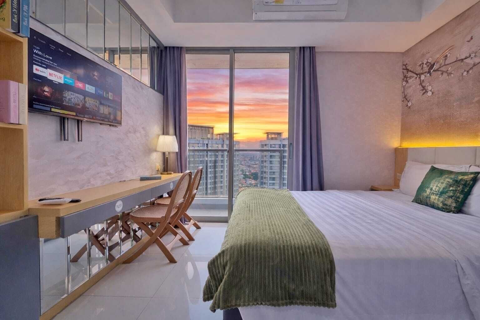 Estúdio, 1 quarto, vista para a cidade | Ferros/tábuas de passar roupa, Wi-Fi de cortesia