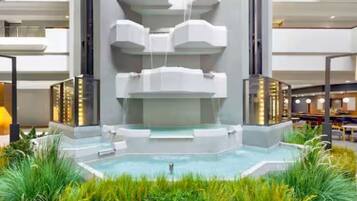 Indoor pool, a heated pool