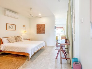 1 bedroom, internet, bed sheets