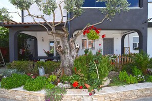 Terrace/patio - Studio mit Klimaanlage und Pool (Valbandon)