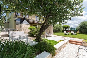 Terrace/patio - Villa mit Klimaanlage und Pool (Vižinada)