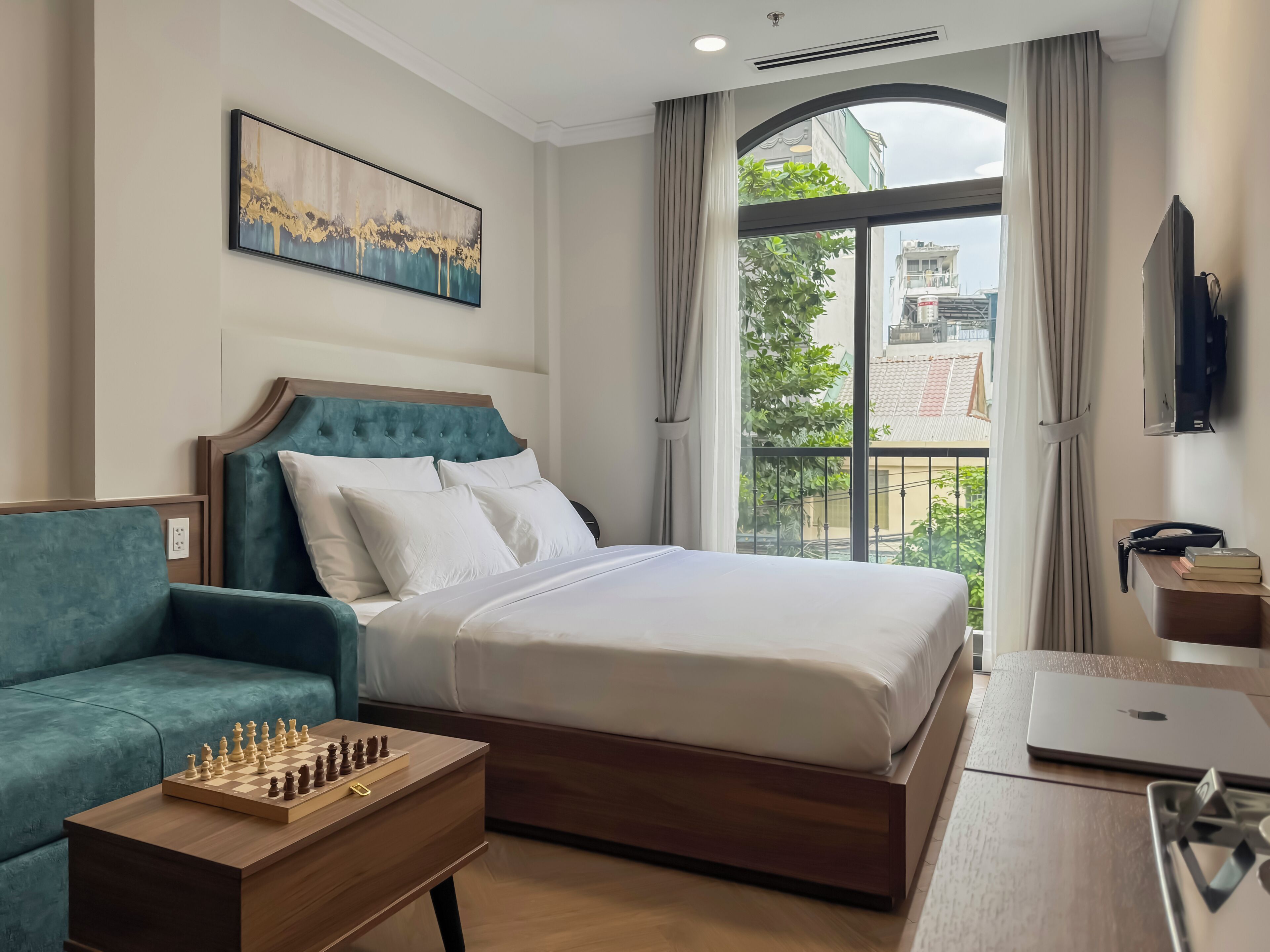 Apartamento premier, sacada, vista para a cidade