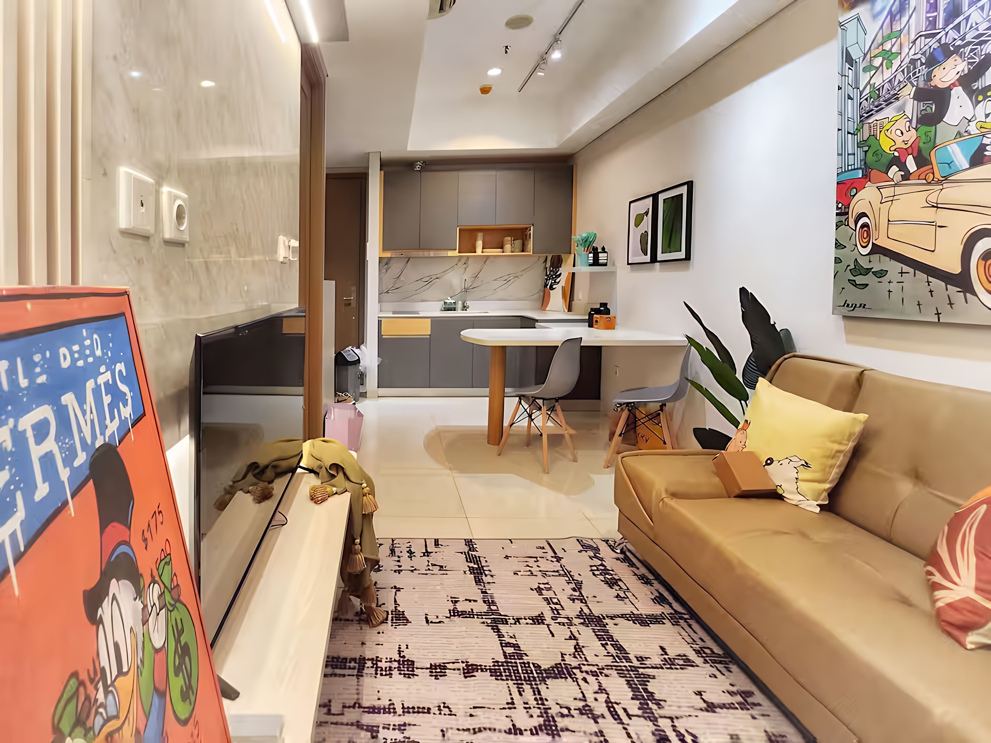 Apartment, 1 Bedroom, City View | Living area