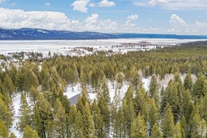 Aerial view - The Wolf Den | New 2026 | Hot Tub | Sleeps 16 (Island Park)