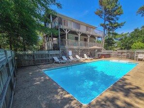Pool - HappyTauk - 4 BR Home Near Beach w/Private Pool - Dogs Allowed (Southern Shores)