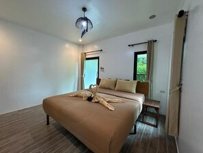 Standard-bungalow, parveke, näköala puutarhaan