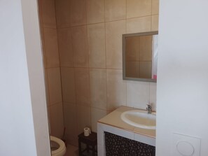 Shower, toilet paper