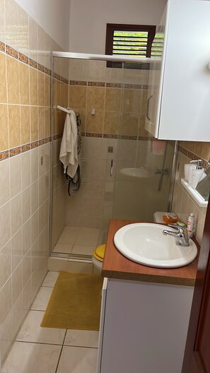 Shower, bidet, towels, soap - Between sea and sky (Deshaies)