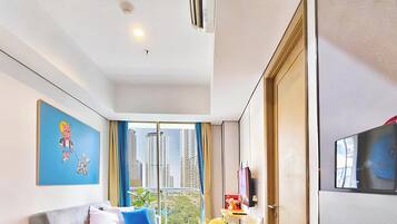 Apartment, 1 Schlafzimmer, Stadtblick | Wohnbereich