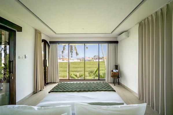 Apartamento Deluxe, 1 habitación, vistas a la piscina | Caja fuerte y wifi gratis