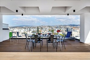 Apartment, 1 Bedroom, Balcony, City View | Dining room - Sfiggos Premium Apartments (Limassol)