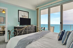 2 bedrooms, iron/ironing board, free WiFi, bed sheets - Gulf-Front Condo + Balcony + Heated Pool + Hot Tub + Sauna | Gulfview Haven (Panama City Beach)